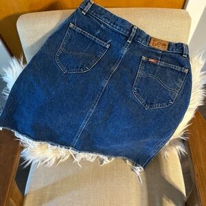 Vintage Lee Denim very high waisted skirt